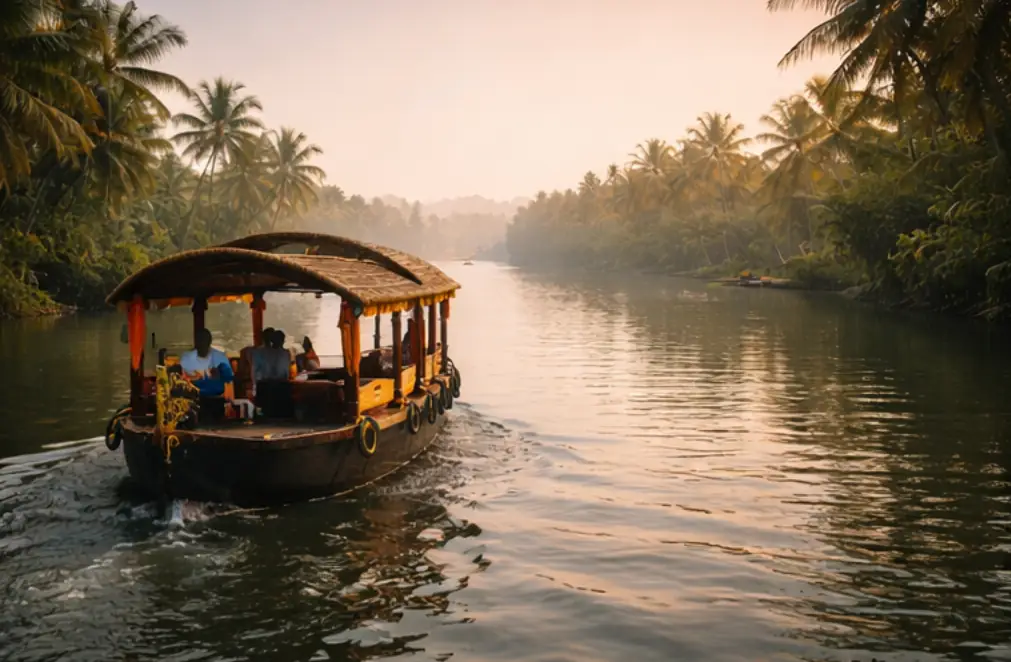 Boating at Maradu Kayal